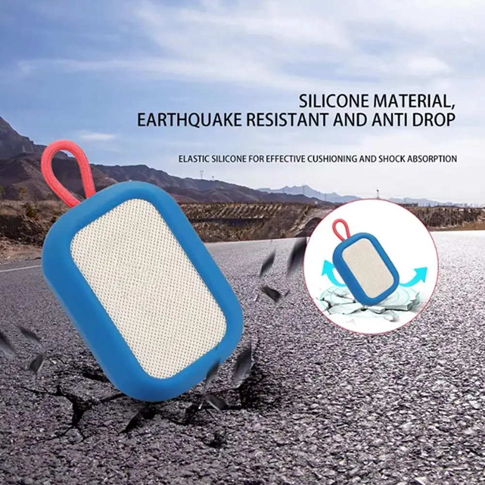 

1pc Silicone Cover For SoundCore Select 4 Go Soft Durable AntiCollision AntiScratch DustProof AntiSlip Portable Lanyard Compact
