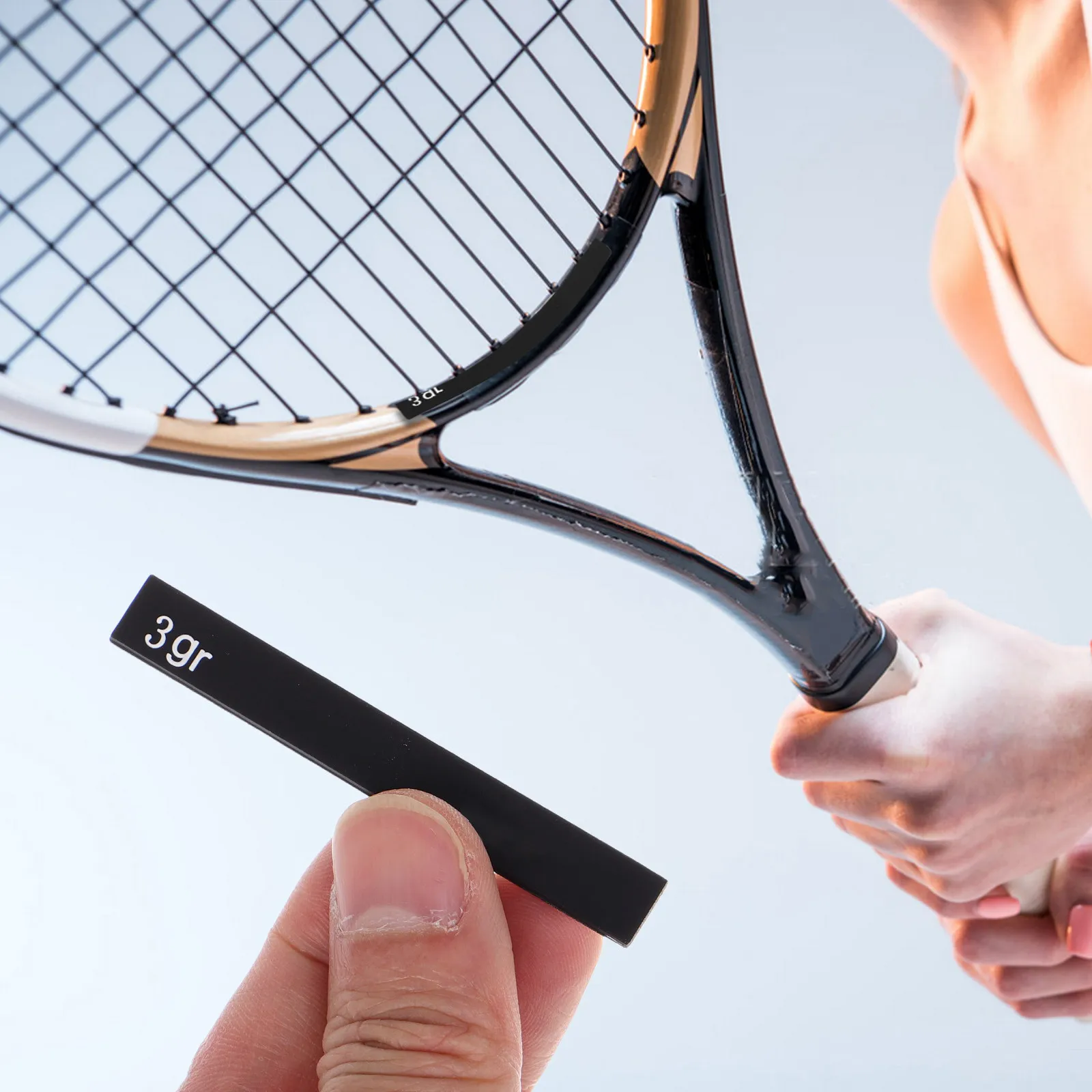 

Силиконовая утяжеляющая полоска для теннисной ракетки: точная регулировка веса, снижение нагрузки на руку, портативная, для ракеток.