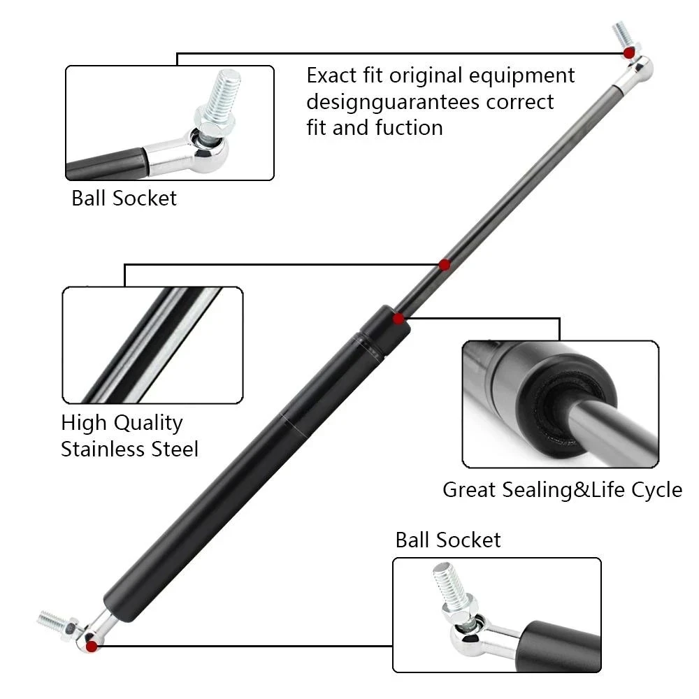 2X Tailgate Lift Supports shocks struts Fits Chrysler PT Cruiser 2001-2008 4724743AC Extended Length [in] 22.84