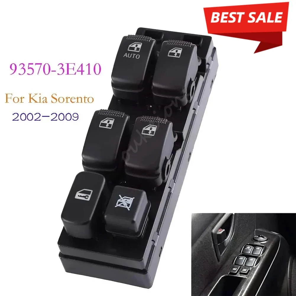 93570-3E410 Electric Power Window Switch lifter Control regulator Button  For Kia Sorento 2002 2003 2004 2005 2006 2007 2008 200