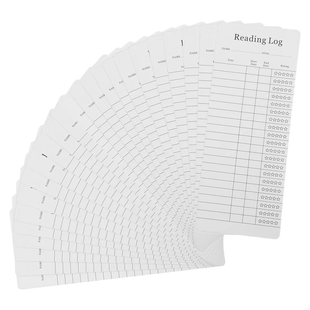 30 قطعة قائمة القراءة الإشارات المرجعية بطاقات المكتبة الورقية للقراء متعطشا علامات الصفحة العملية الأنيقة تتبع السجلات