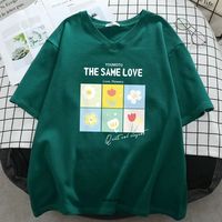 Plus Size 6XL 150KG Women Cotton Sweet T Shirt Short Sleeve V Neck Ladies Butterfly Tee Large Top Female Kawaii Tshirt
