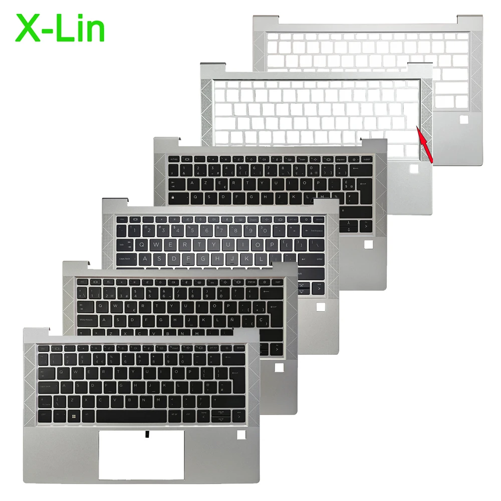 For EliteBook 830 835 G7 G8 laptop upper cover palm rest keyboard top case shell