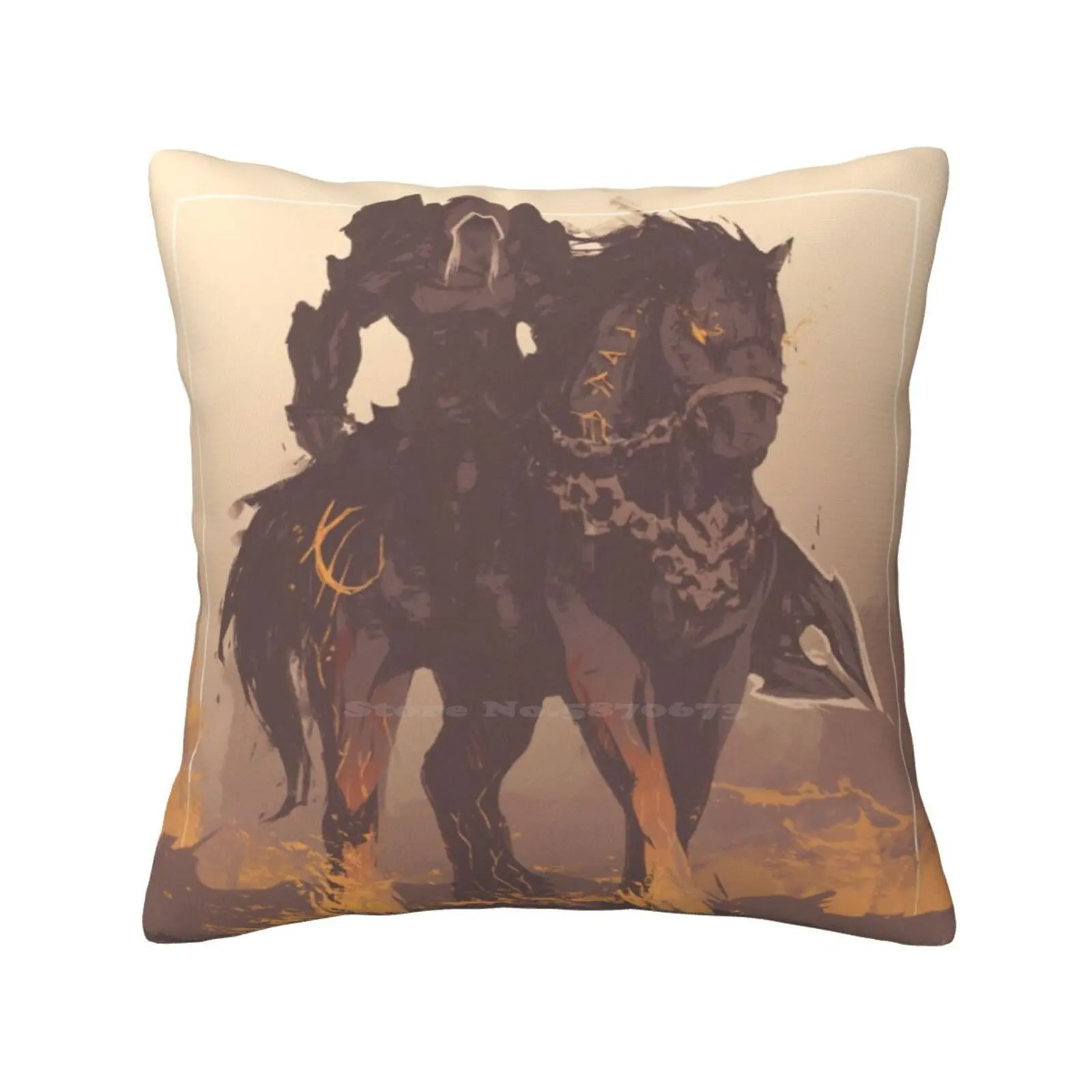 War Pillow Cover Hug Pillowcase Darksiders War Horse Game Geek Klur Ruin Gaming Fury Strife Death