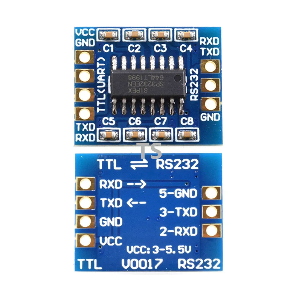 20*16mm Single channel SP3232 TTL to RS232 module RS232 to TTL brush line serial port module