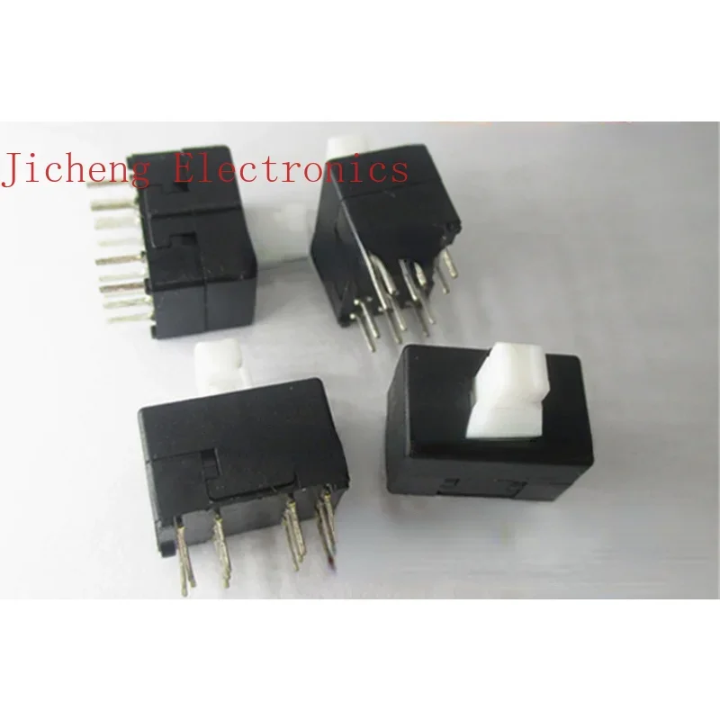 10PCS Self-locking Switch 13 * 8.5 Double-row 12-pin Mixer Button TL4201EEYA