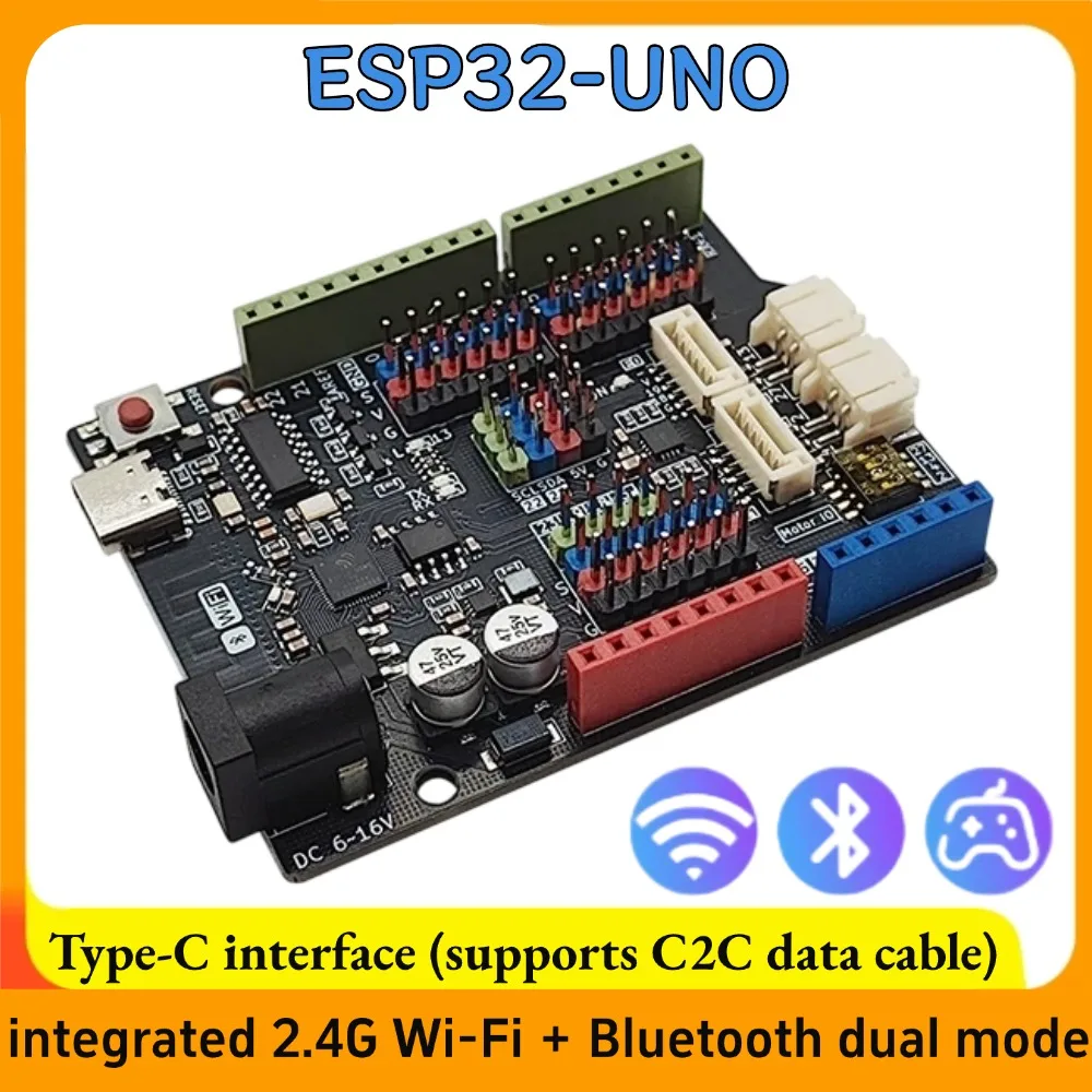ESP32-DOWD-V3 Chip Development Control Board Wi-Fi Bluetooth Dual Mode with Two Onboard Motors or Encoded Motor Pin Connections