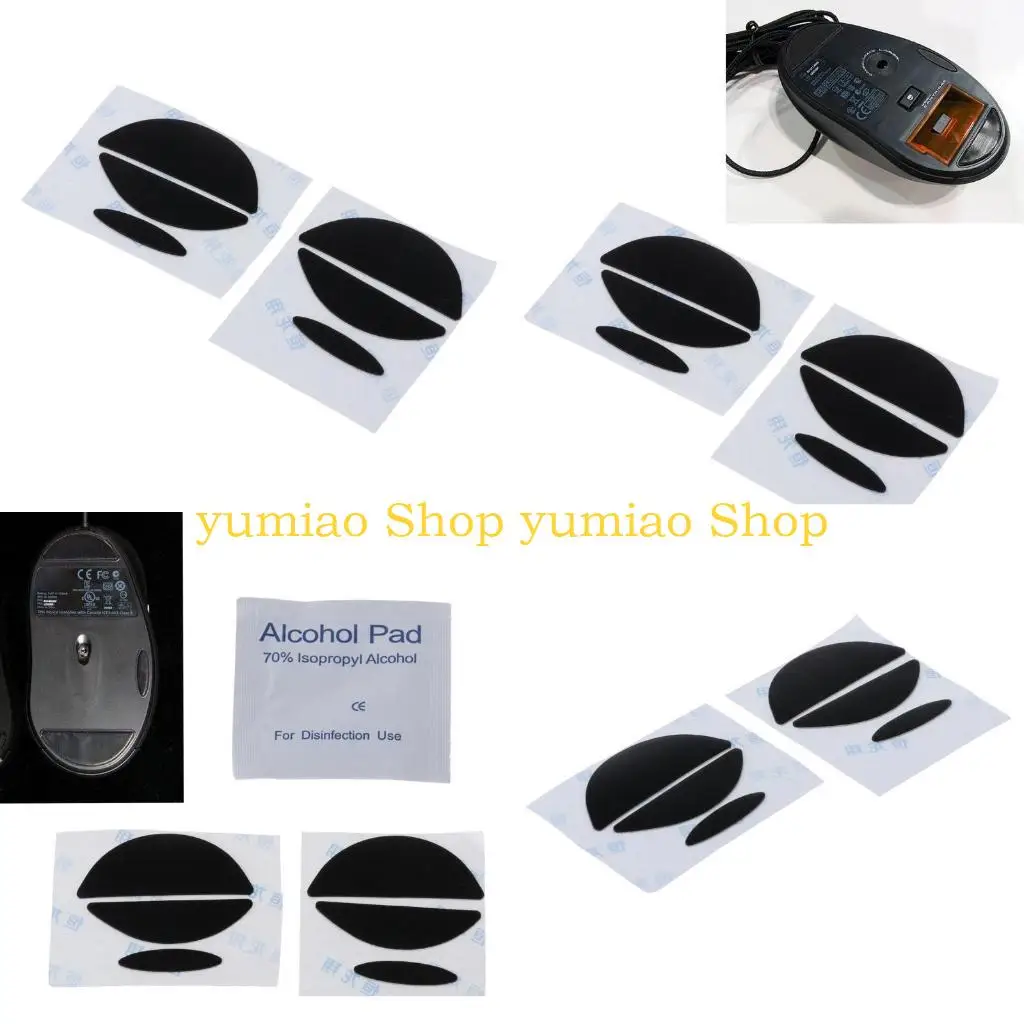 587B Non Slip Durable Smooth Mice Skates Ultra-slim Gaming Mouse Feet 2 Set