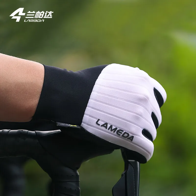 

Lameda Essential Thin Full Finger Cycling Gloves Non-slip Touchscreen Quick Dry Mtb Competition Gloves