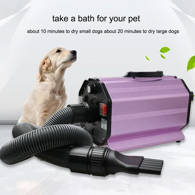 Blow Grooming Machine Hair Dryers for Pets, Adjustable Temperature and Speed, High Power, Low Noise, Hot And Cold Air Brush