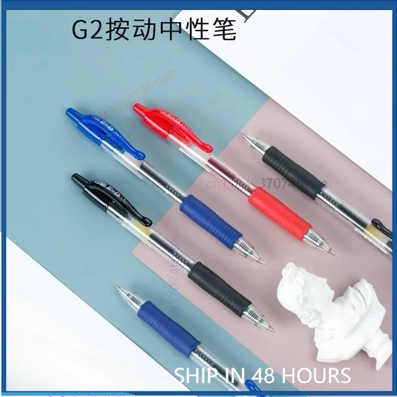 For Pilot G-2 Gel Ink Pen Retractable Roller Pen Black Red Blue Pigment Ink BLS-G2 Replacement Refill School Stationery(5PCS)