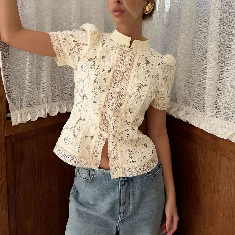Short Sleeves Beige