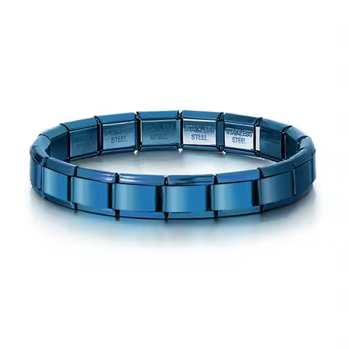 2025 New Men and Women Starry Colors 18 Pieces Italian Charm Fit 9mm Stainless Steel Modular Bracelet Wholesale Jewelry - Image 8