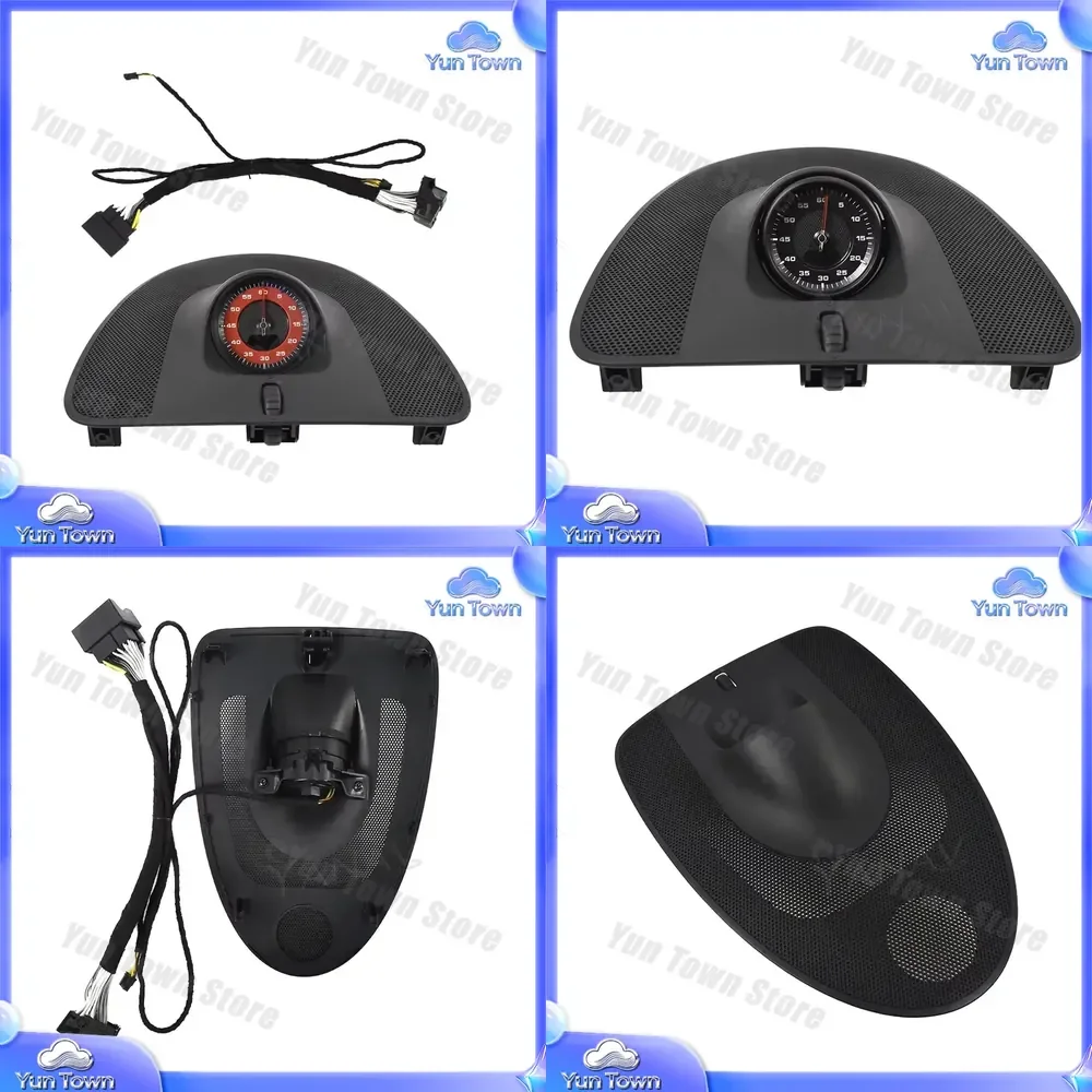 New Interior Dashboard Center Clock Electronic Time Meter Accessory Car Stopwatch Compass for Porsche Cayenne 2006–2010