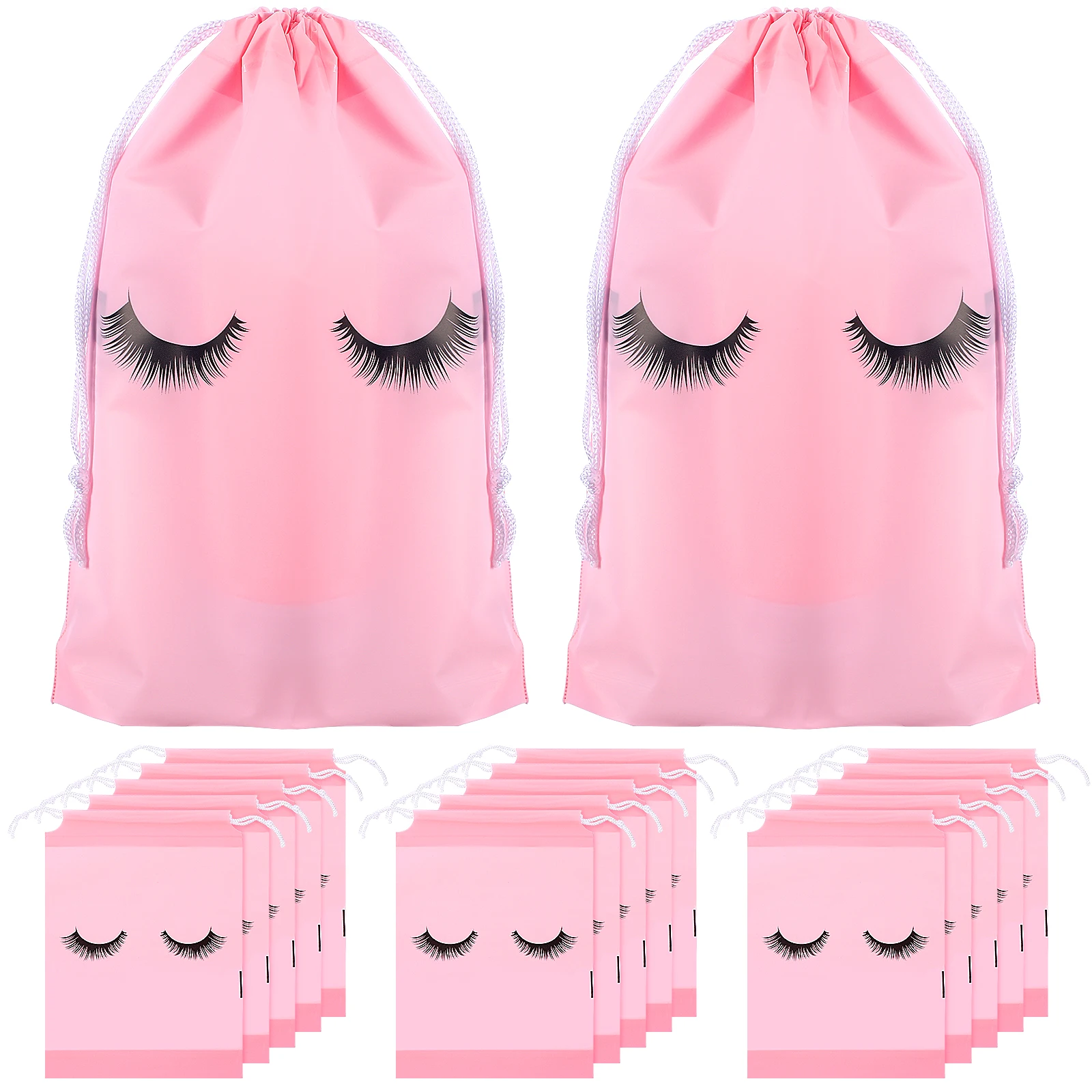 

50pcs Makeup Storage Bag Travel Organizer Waterproof Toiletry EVA Drawstring Bags Multifunction Brush Holder Portable
