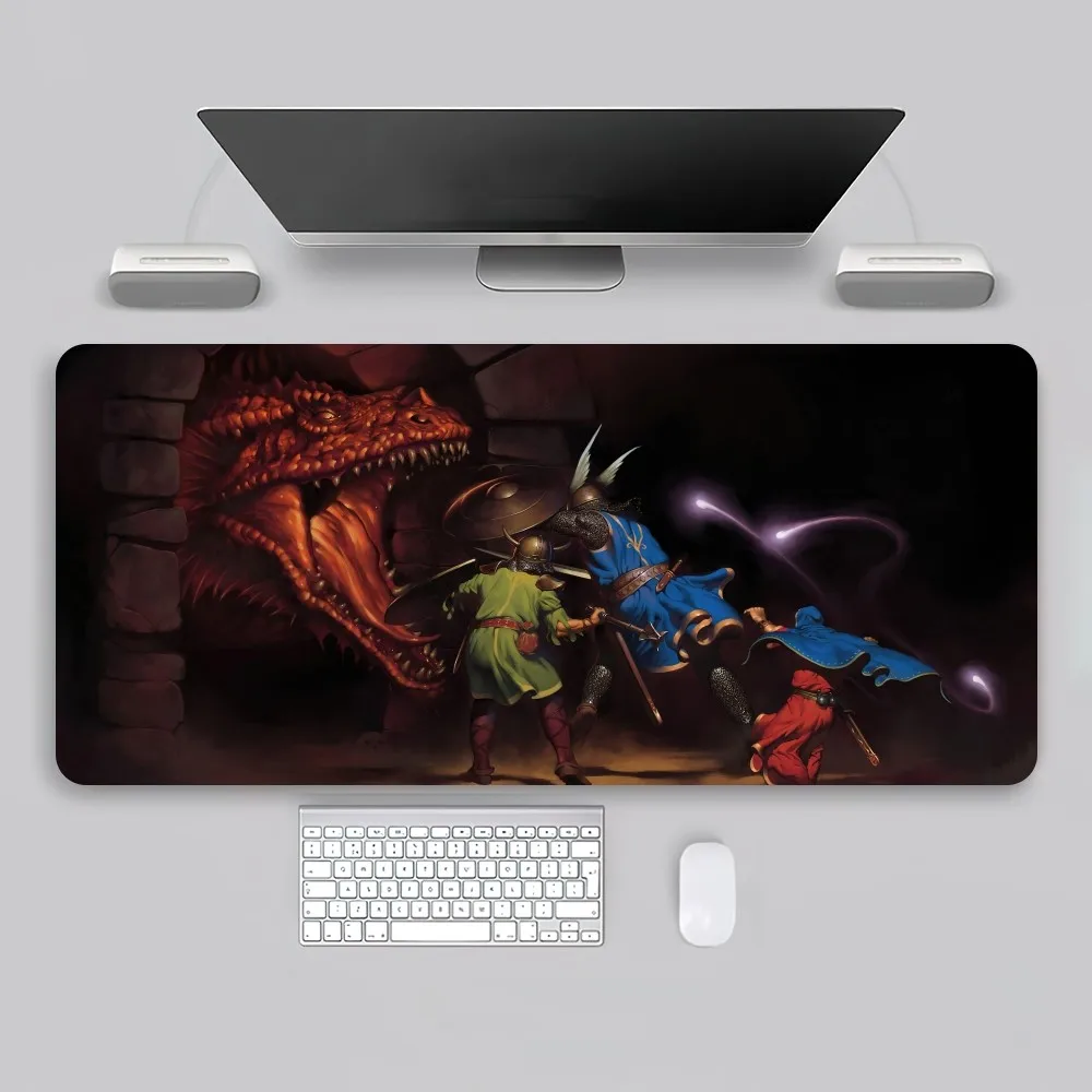 Classic Game D-Dungeons D-Dragons D-DND Mouse Pad Game Office tastiera per PC di grandi dimensioni in gomma scrivania da tavolo per Computer