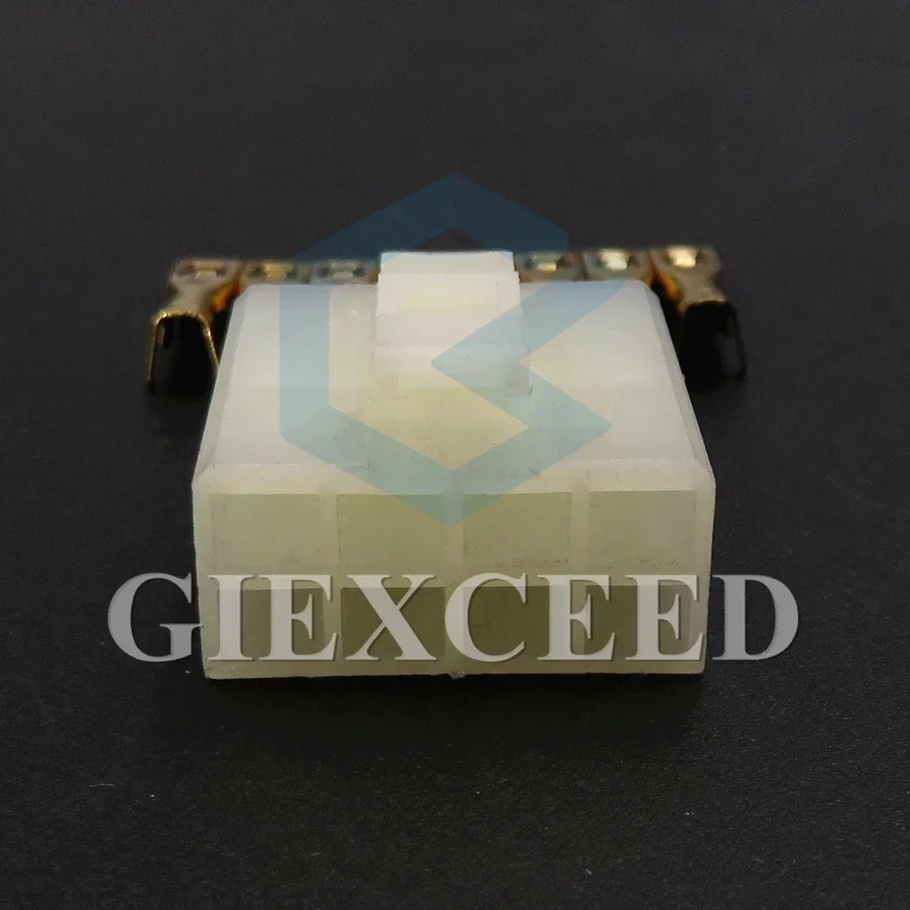 2 Sets 8 Pin White Automotive Connector Electric Wiring Plastic Houing Adapter 3.5 Series Car AC Assembly Unsealed Socket
