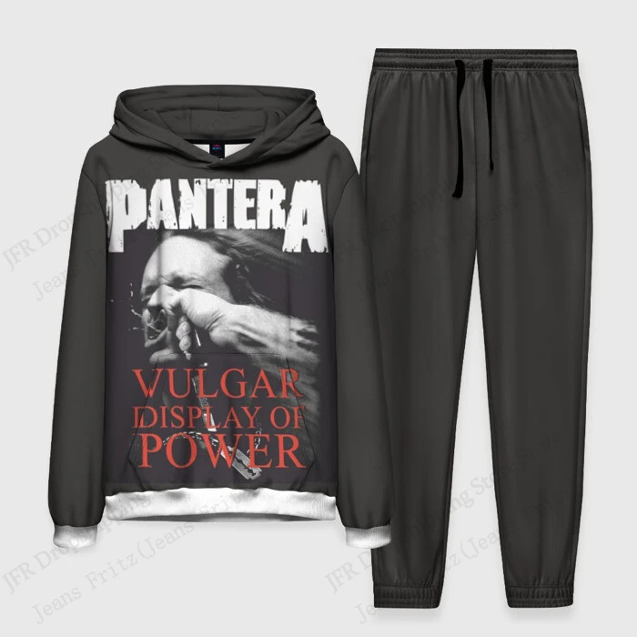 

New Rock Two Piece Hoodie Pant Sets Rock Pantera Band 3d Print Sets Men Women Fashion Hoodie+Pant 2 Piece Sports Tracksuit Suits