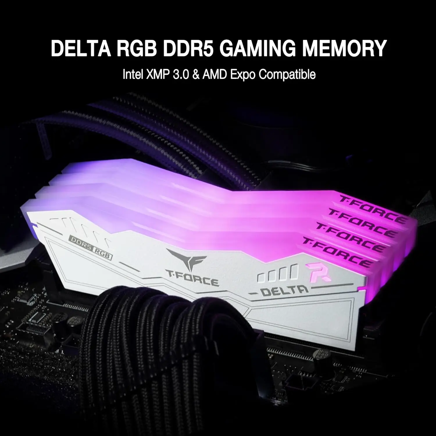 TEAMGROUP T-Force Delta RGB DDR5 Ram 32GB(2x16GB) 6000MHz CL30 
