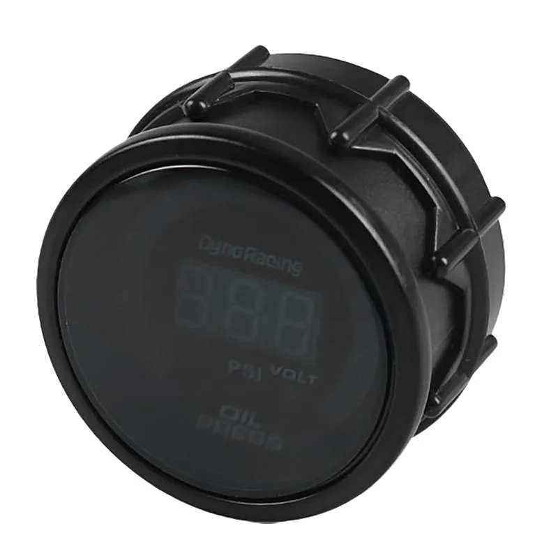 2 Inch 52mm Car Digital Analog LED Oil Pressure Gauge Meter 0-120 Psi with Sensor 12V