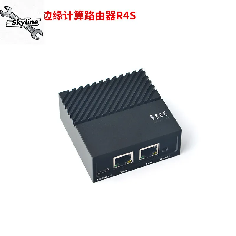 RK3399 Dual Gigabit Ethernet Development Board 1GB/4GB RAM CNC All-Metal Enclosure Embedded Industrial Control Parts