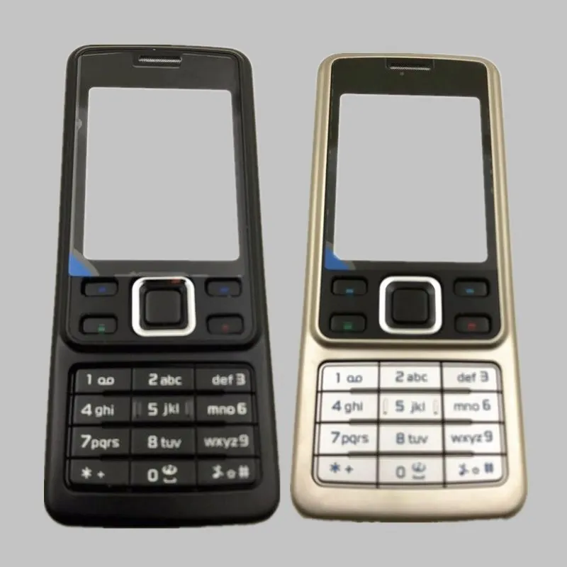 Full Complete Mobile Phone Housing Cover Door Frame Battery Back Cover + English Keypad for Nokia 6300