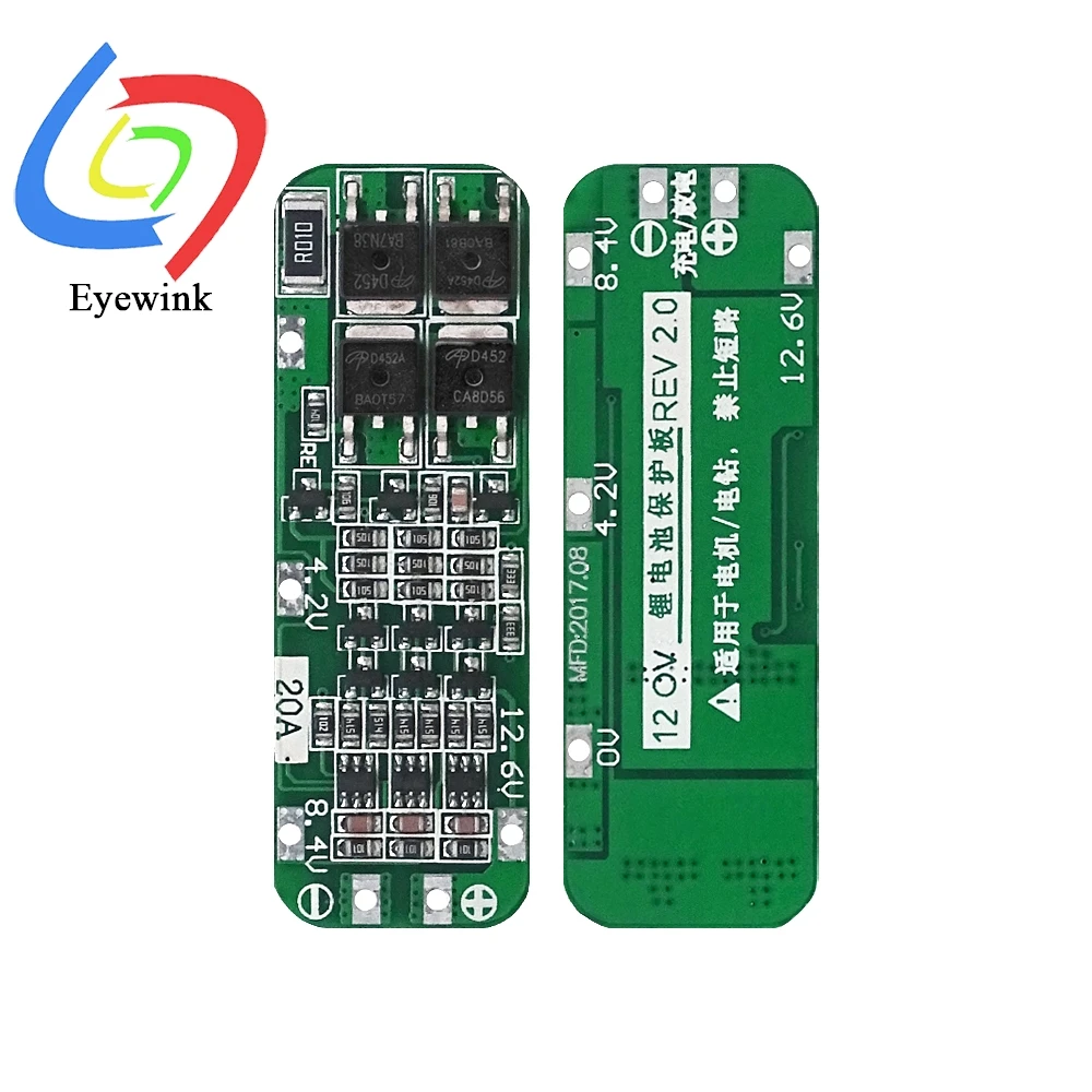 3S 20A Li-ion Lithium Battery 18650 Charger PCB BMS Protection Board For Drill Motor 12.6V