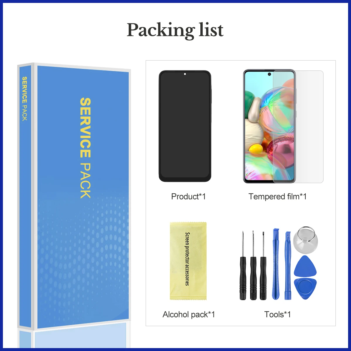 6.7 '' AMOLED A26 Screen With Frame For Samsung A26 5G A266B A266E A266B/DS A266E/DS LCD Display Touch Screen Digitizer Assembly