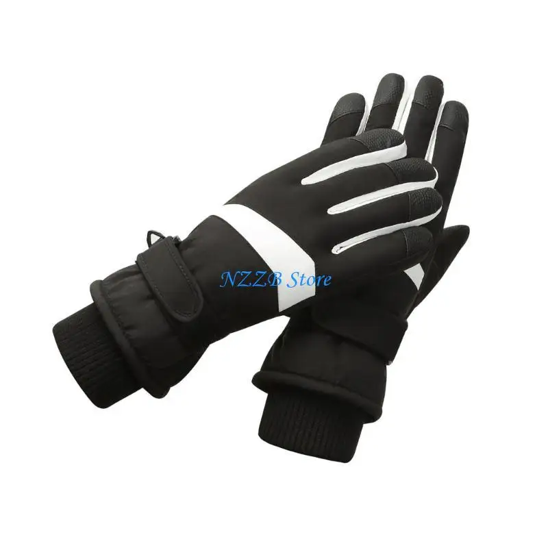 قفازات T21F Screentouch للسيدات للتزلج مع قفازات من الصوف الحراري مقاومة للماء للتزلج على الجليد وتسلق الجبال والطقس البارد #5