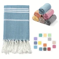 Turkish Beach Towel 90*180CM Sauna Spa Gym sports Fitness Fringed Bath Towel kitchen Soft Absorbent Quick drying towels 2