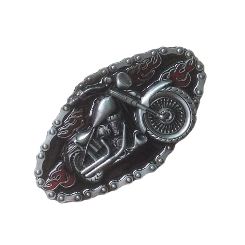 

MXMB Cowboy Relief Belt Buckle Metal Oval Belt Buckle for DIY Replacements