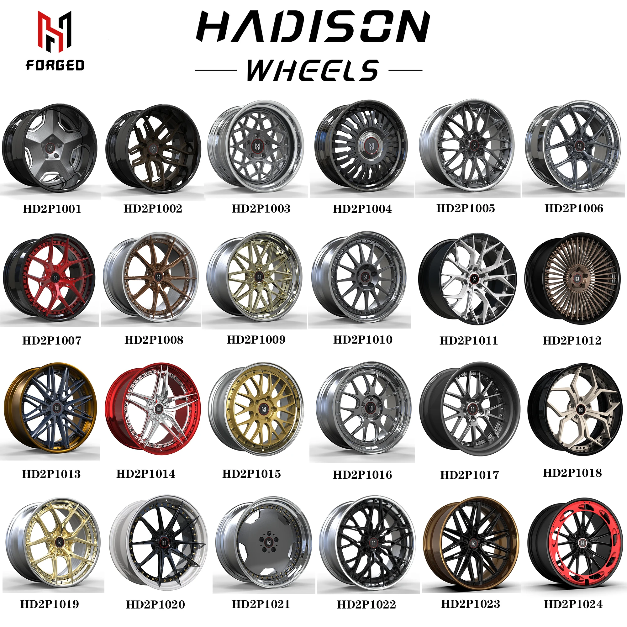 for HADISON HD1050 Personalization Custom Forged Wheels 16 17 18 19 20 21 22 23 24 Inch Aluminum Alloy Car Wheels Rims For Mod