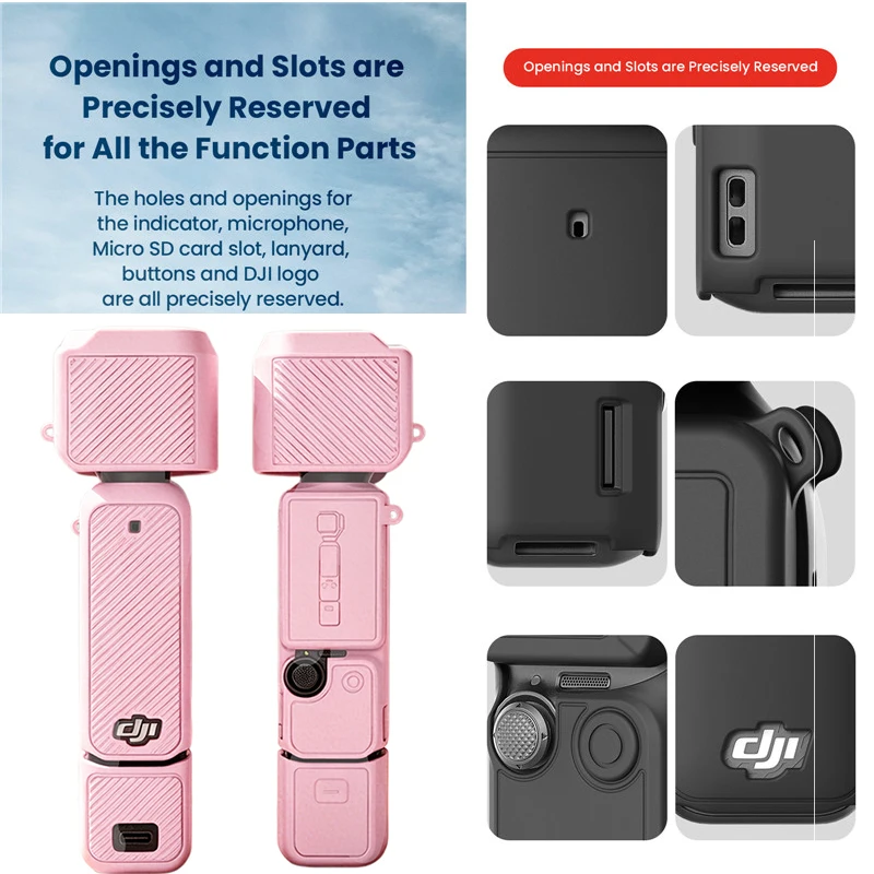 Silicone Protective Case for DJI Osmo Pocket 4 Colorful Anti-Scratch Full Body Protective Shell Camera Shell Accessories