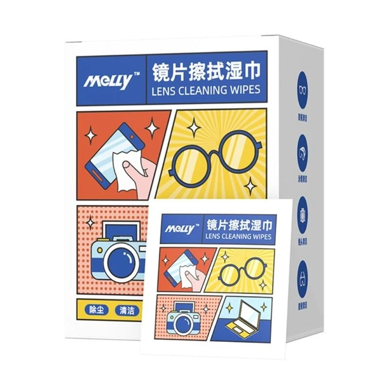 100Pieces Glasses Anti-Fog Wipes Individually Disposable Defogger Eyeglass Wipe Pre-moistened Anti-fog Lens Wipes B95B