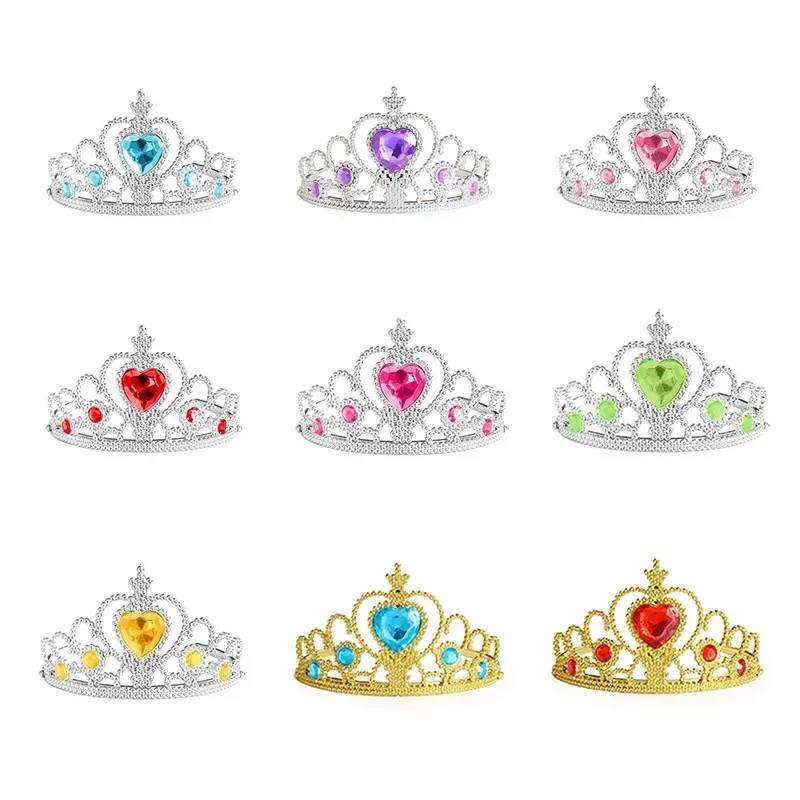 Children Queen Crown Photography Props Tiara Princess  Dress Up Crowns Hairband Headdress For Girls Kids Headband Accessories