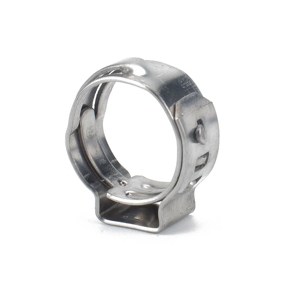 20Pcs Stainless Steel Single Ear Hose Clamp Heavy Duty Worm Drive Clamp for Water Hose Pipe Clips Automotive Marine Industrial