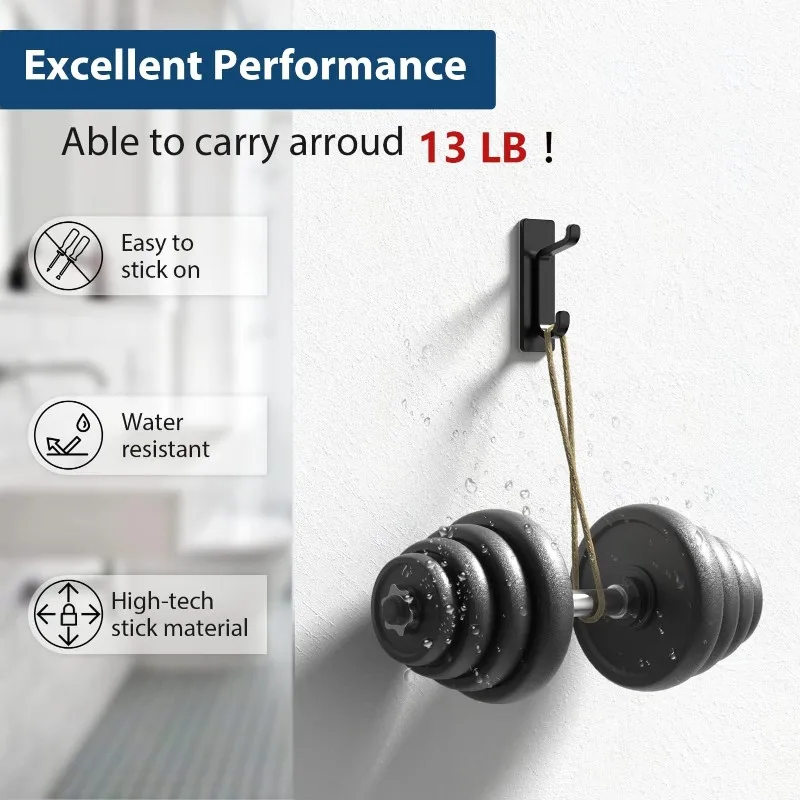 A93E-Stainless Steel Hooks Set - No Drill, Rustproof, Multi-Spec Hooks For Kitchen & Bathroom