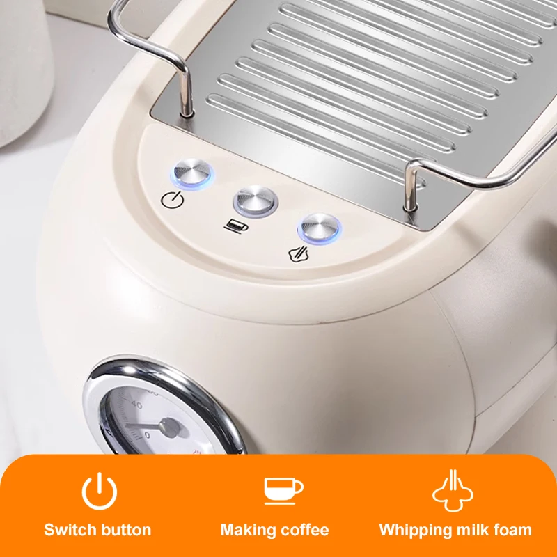 ماكينة إسبريسو مدمجة 220 فولت ماكينة صنع قهوة اسبريسو شبه أوتوماتيكية