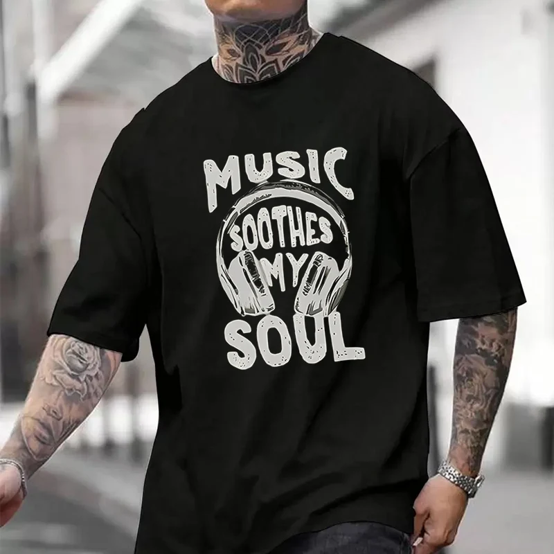 

Мужская и женская футболка Music Sothes Soul, новая летняя хлопковая футболка с короткими рукавами, топ для езды на мотоцикле и велоспорта