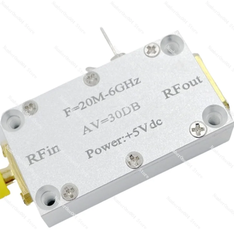 20MHz To 6GHz Low Noise RF Amplifier Shell High Linearity Micro-Strip Board Upgrade