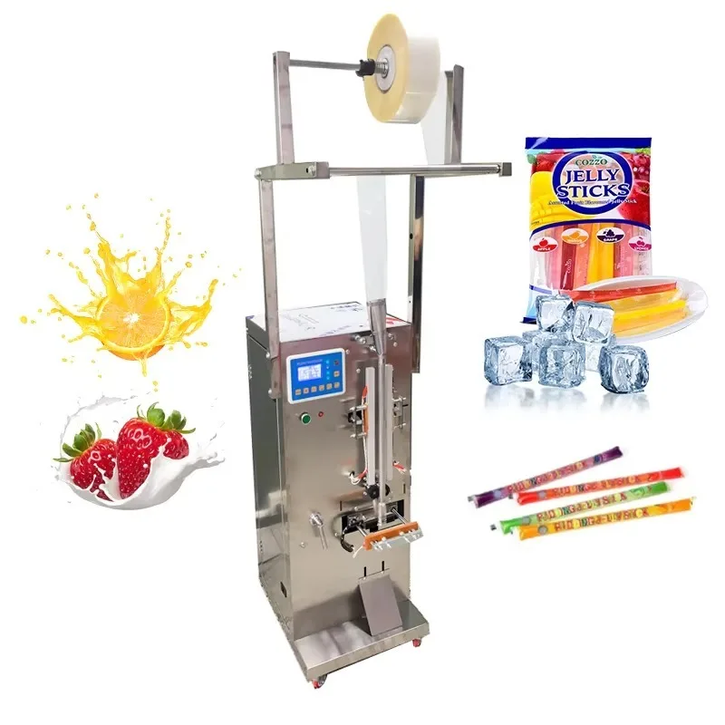

Automatic Ice Lolly Ice Pop Popsicle Stick Making Machine Fruit Juice Liquid Filling and Sealing Packaging Packing Machine