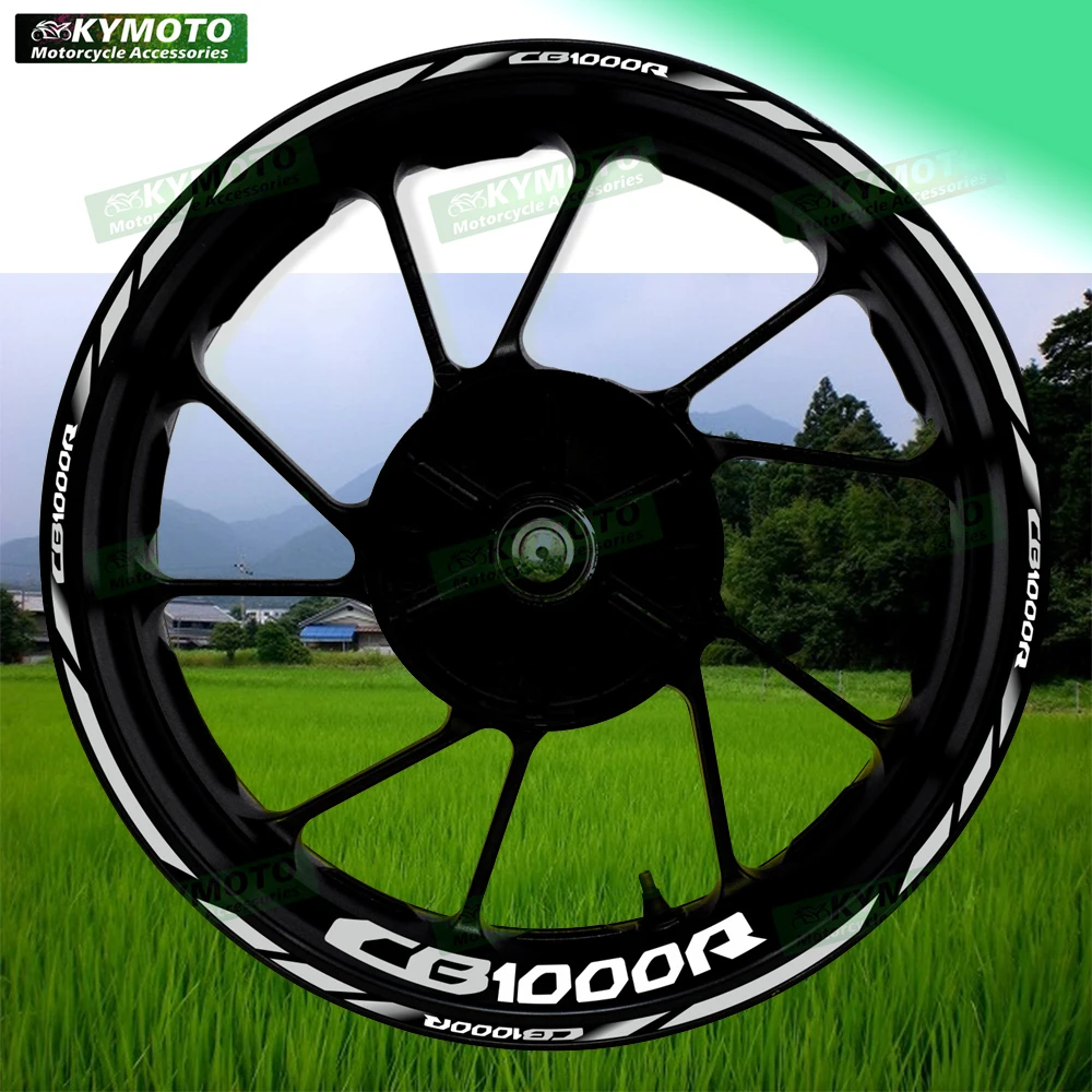 

Для Honda CB1000R CB 1000R аксессуары для мотоциклов 17-дюймовые наклейки на передние и задние колеса ступица светоотражающие полосы наклейки украшения