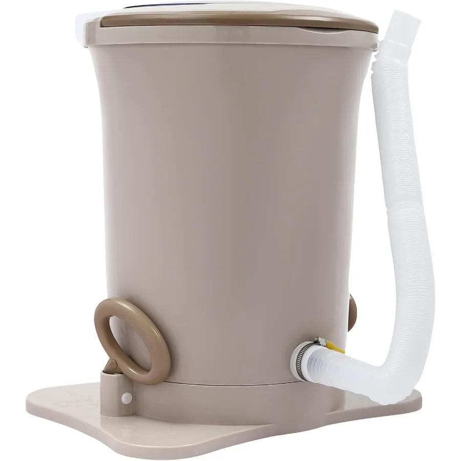 

3.17Gal Portable Manual Clothes Dryer Non Electric Foot Powered Compact Mini Laundry Spin Dryer Machine for Clothes Used in RV