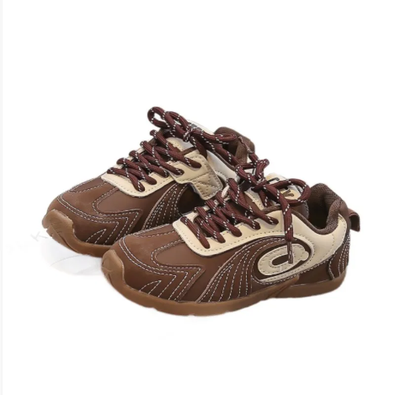 

Children's Training 2025 Autumn New Boys' Retro Racing Shoes Girls' Breathable Sports Leisure Forrest Gump Shoes Size 26-37