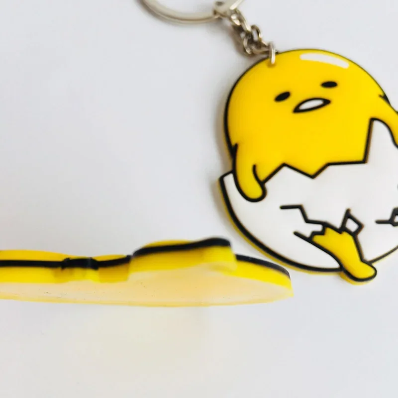 Sanrio Gudetama Anime Schlüsselanhänger Handykette Schlüsselanhänger Student Geschenk Lustiges Ei Taschenanhänger Lanyard Cartoon Schlüsselanhänger Spielzeug Dekor