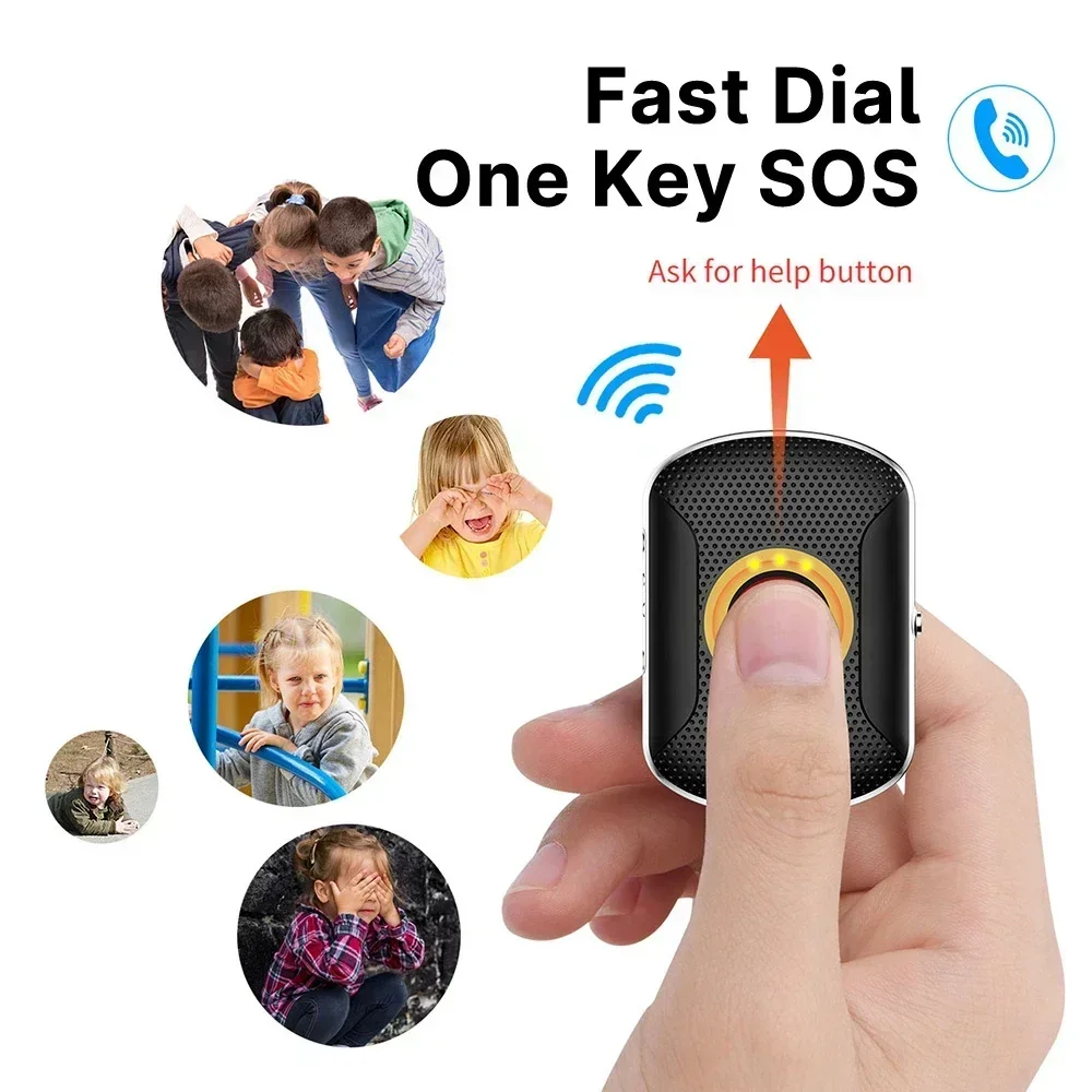 4G Dog Tracking Collar Key Finder GPS Tracker Waterproof Pet GPS Tracker SOS Smart Kids Locator Mini Cat Anti-Lost Alarm Locator