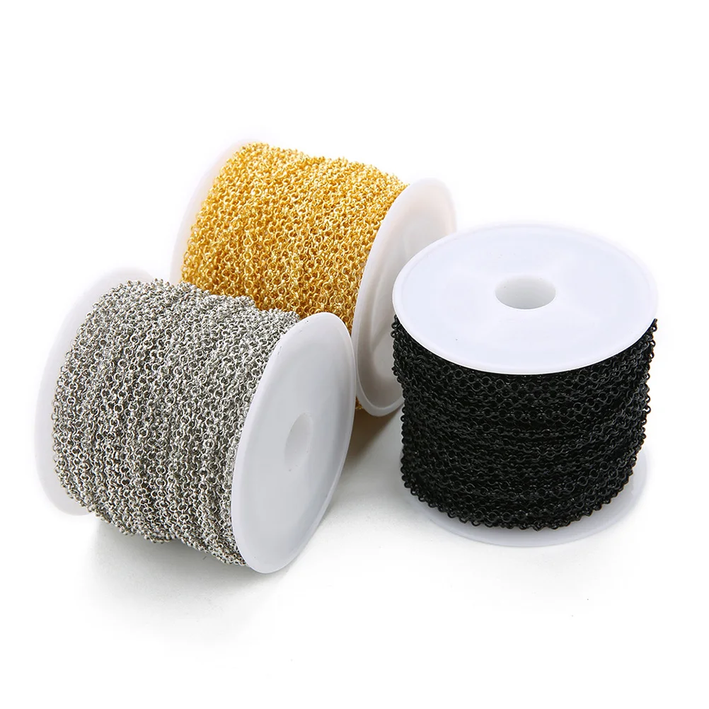 

DIY Jewelry Making Necklace Bracelet Chain Accessories Lightweight Sturdy Cable Shaped Twisted Spool Easy Store Reel