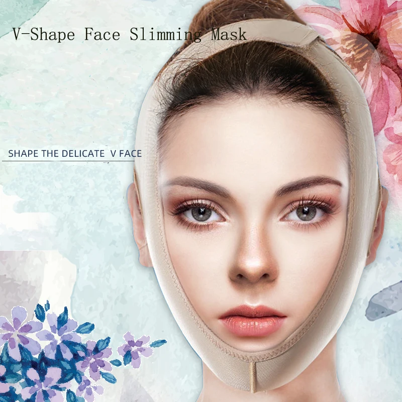 Face-Lift V-Face Artifact Mask Line แกะสลัก Recovery ผ้าพันคอหมวกยกกระชับใบหน้า Shaping ยกกระชับ