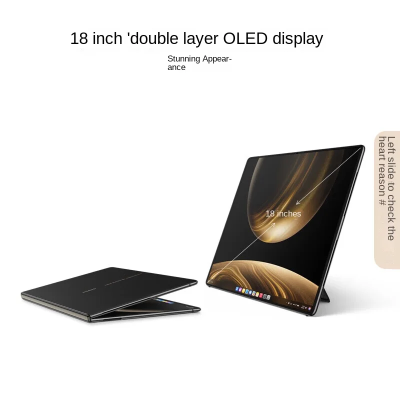 HUAWEI MateBook Lipat Master Luar Biasa Layar OLED Dua Lapis 18 Inci HarmonyOS 5 Komputer Lipat Ultra-ringan dan Tipis,