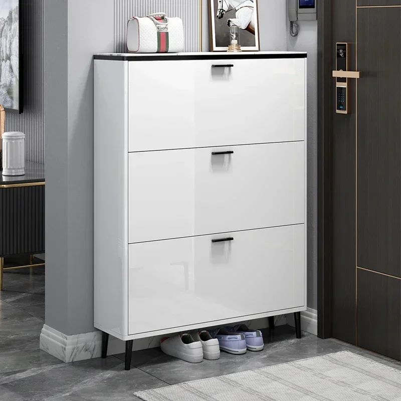 Vertical Modern Shoe Rack Display Nordic Top Selling Drawer Shoe Rack Assembled Luxury Meuble De Rangement Hallway Furniture